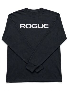 Rogue Fitness Long Sleeve Shirt Mens XL Black ROGUE Logo Gym CrossFit